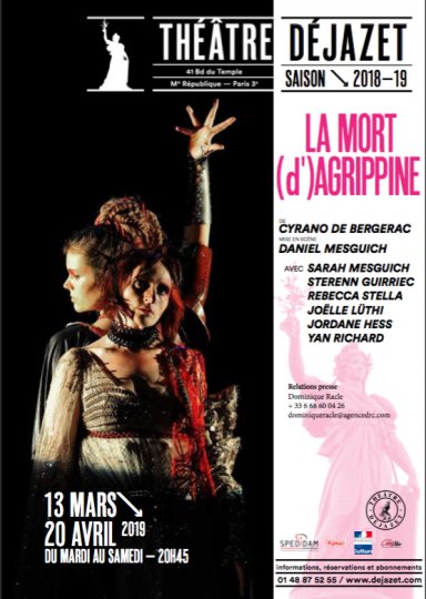 La Mort d’Agrippine, le chef-d’oeuvre de Cyrano de Bergerac, enfin disponible au Livre de Poche, et au Théâtre Déjazet mis en scène par @daniel_mesguich.